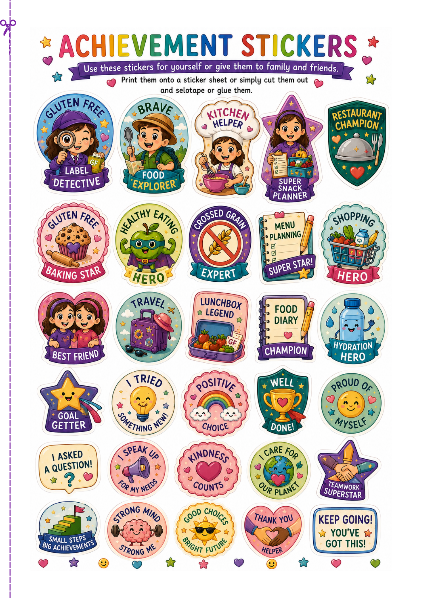 Achievement Stickers 1