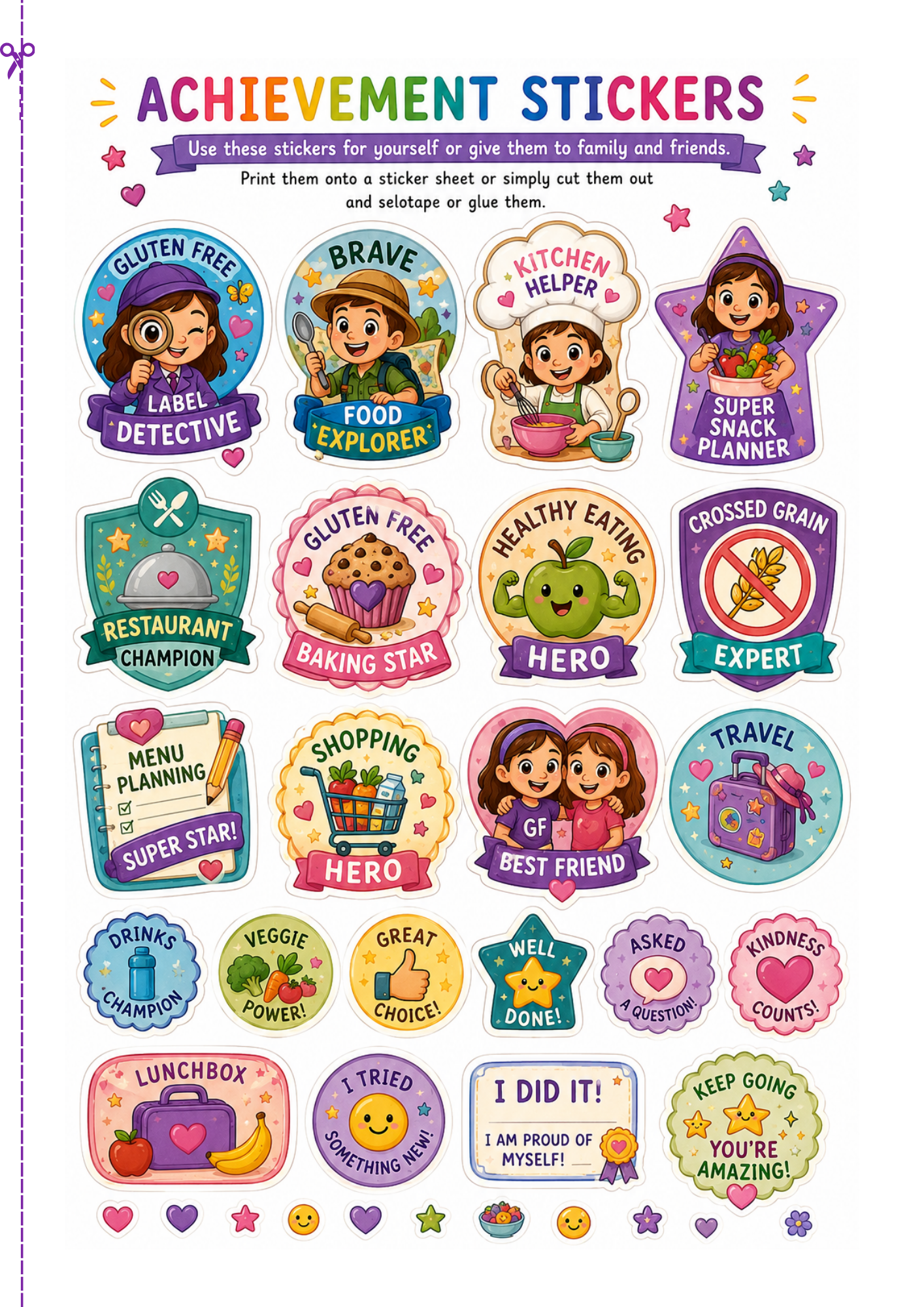 Achievement Stickers 2
