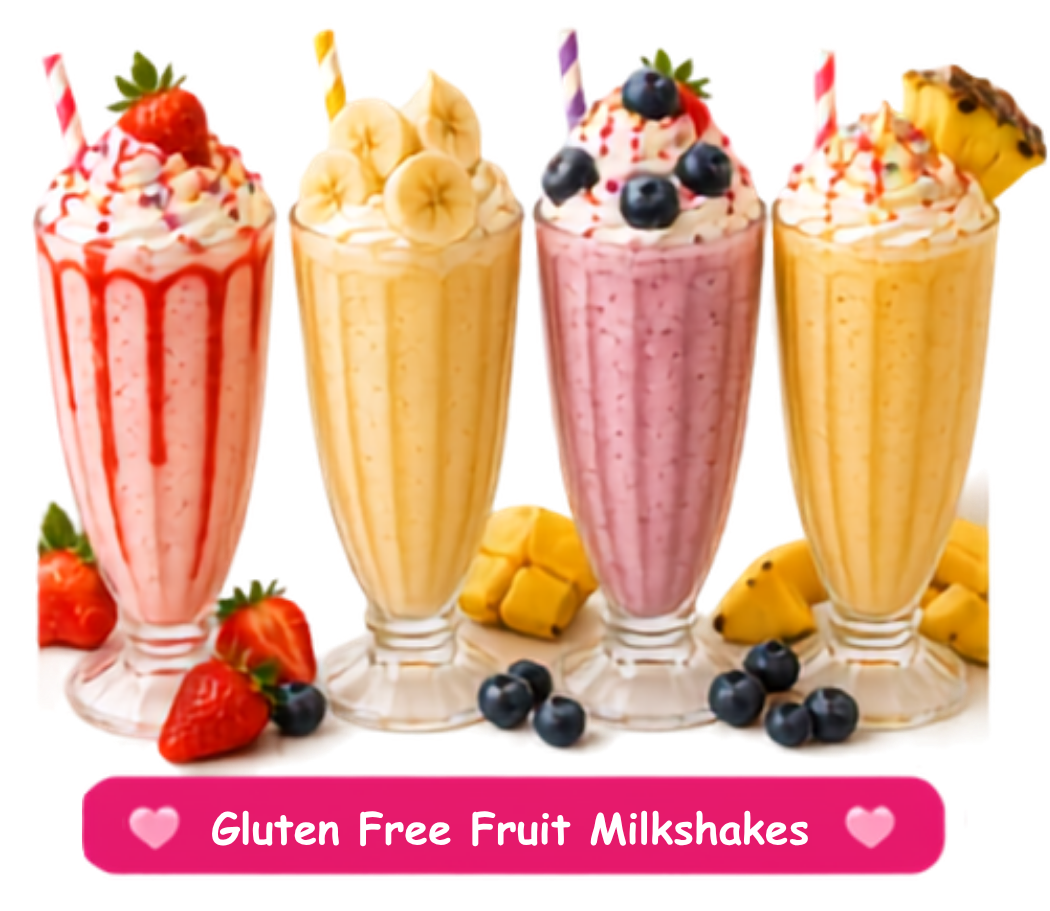Gluten Free Fruit Milkshakes