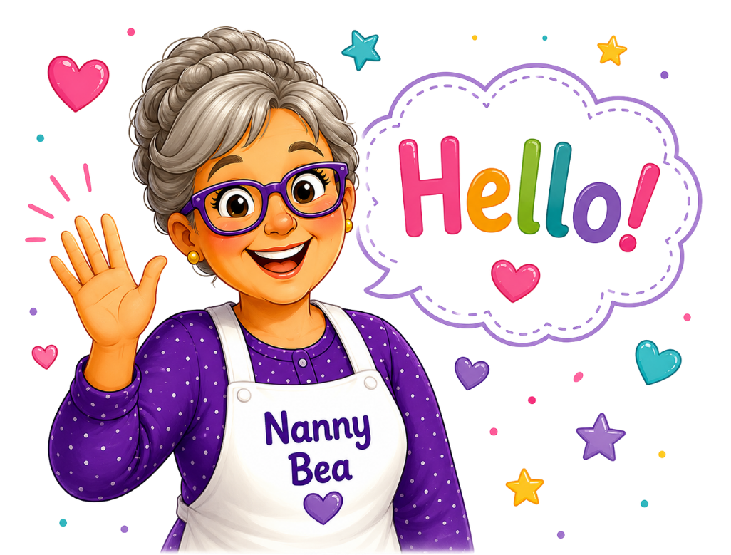 Nanny Bea in her kitchen